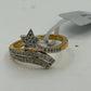 14k Solid Gold Star Diamond Rings. Genuine handmade pave diamond Rings. Approx Size 0.72 "(13 x 18 mm)