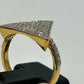 14k solid Gold Triangle Shape Diamond Rings