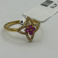Ruby 14k Solid Gold Diamond Rings.Genuine handmade pave diamond Rings.