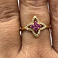 Ruby 14k Solid Gold Diamond Rings.Genuine handmade pave diamond Rings.