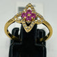 Ruby 14k Solid Gold Diamond Rings.Genuine handmade pave diamond Rings.