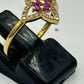 Ruby 14k Solid Gold Diamond Rings.Genuine handmade pave diamond Rings.