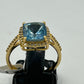 Aqua 14k Solid Gold Diamond Rings.Genuine handmade pave diamond Rings.