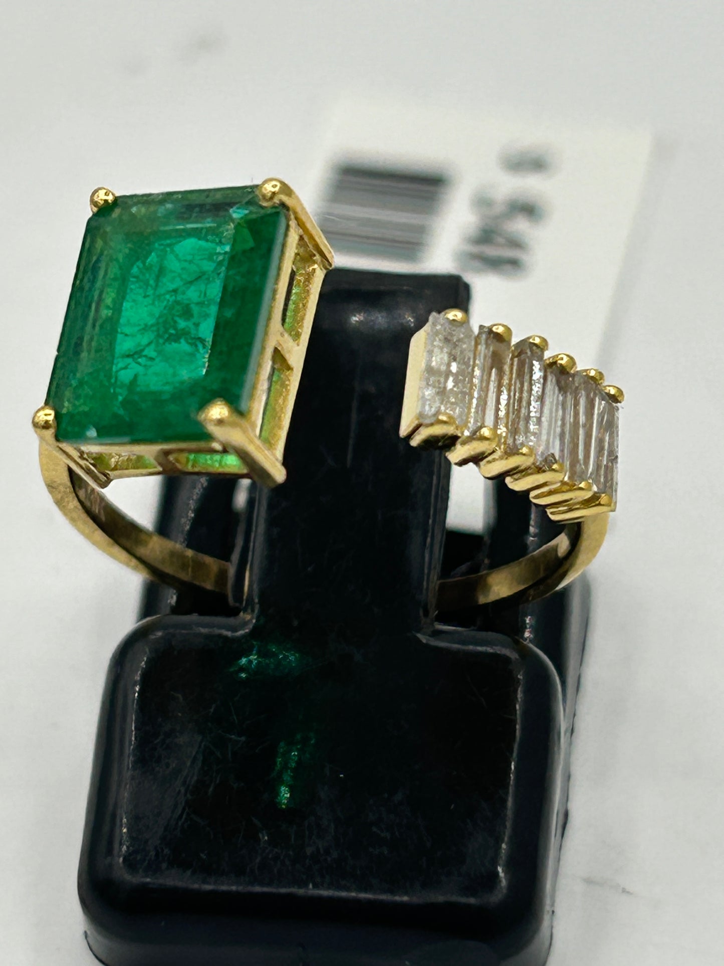 Emerald 14k Solid Gold Diamond Rings.Genuine handmade pave diamond Rings.