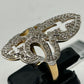 14k Solid Gold Diamond Rings. Genuine handmade pave diamond Rings. Approx Size (32 x 20 mm)