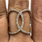 14k Solid Gold Diamond Rings. Genuine handmade pave diamond Rings. Approx Size 0.84 "(21 x 21 mm)