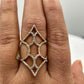 14k Solid Gold Diamond Rings.Genuine handmade pave diamond Rings.