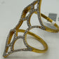 14k Solid Gold Diamond Rings.Genuine handmade pave diamond Rings.