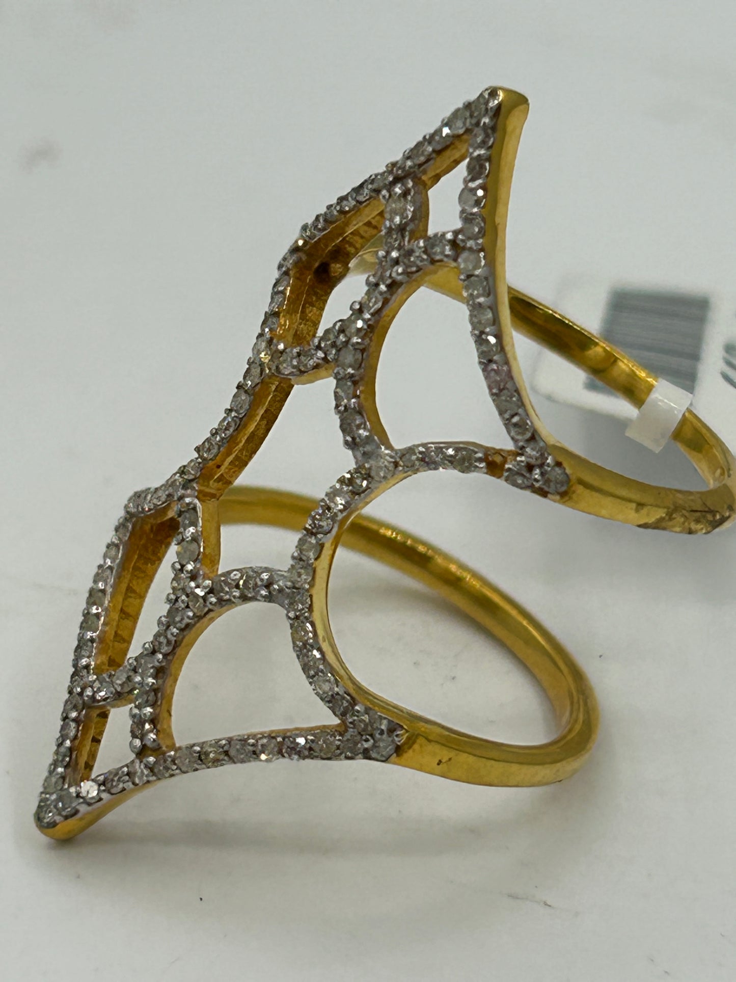 14k Solid Gold Diamond Rings.Genuine handmade pave diamond Rings.