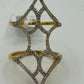 14k Solid Gold Diamond Rings.Genuine handmade pave diamond Rings.