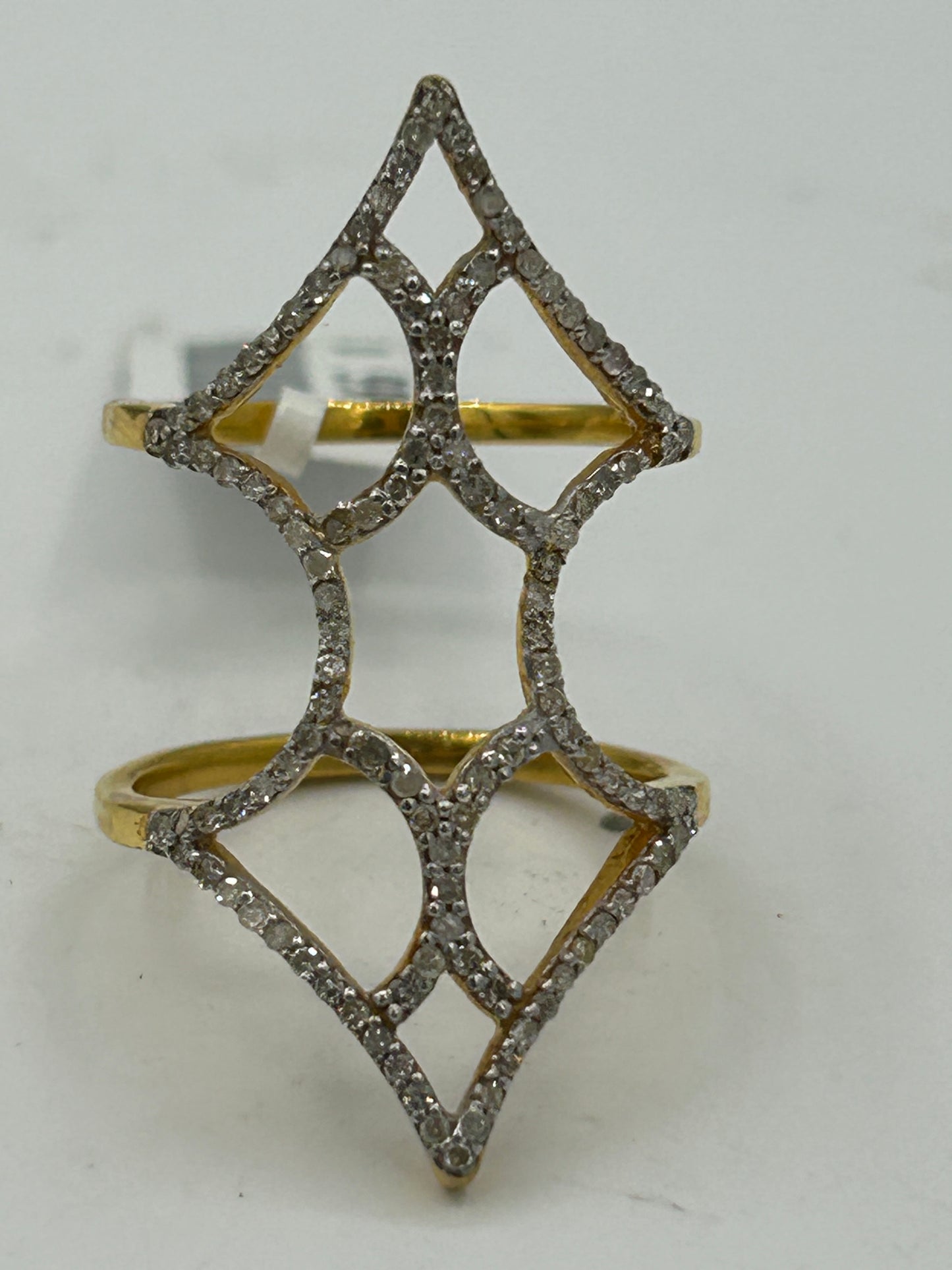 14k Solid Gold Diamond Rings.Genuine handmade pave diamond Rings.