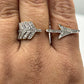 14k Solid Gold Arrow Diamond Rings. Genuine handmade pave diamond Rings. Approx Size 0.72 "(10 x 35 mm)