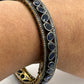 Blue Sapphire Diamond Bangle
