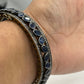 Blue Sapphire Diamond Bangle