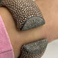 Leather Diamond Bangle