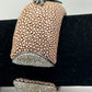 Leather Diamond Bangle