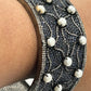 Diamond Bangels with Blue Sapphire and Pearl