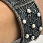 Diamond Bangels with Blue Sapphire and Pearl