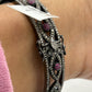 Ruby Evil Eye  Diamond Bangle
