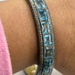 Blue Topaz Diamond Bangle
