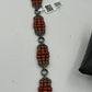 Coral and Diamond Bracelet