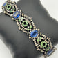 Tsavorite Tanzanite Diamond Designer Bracelet