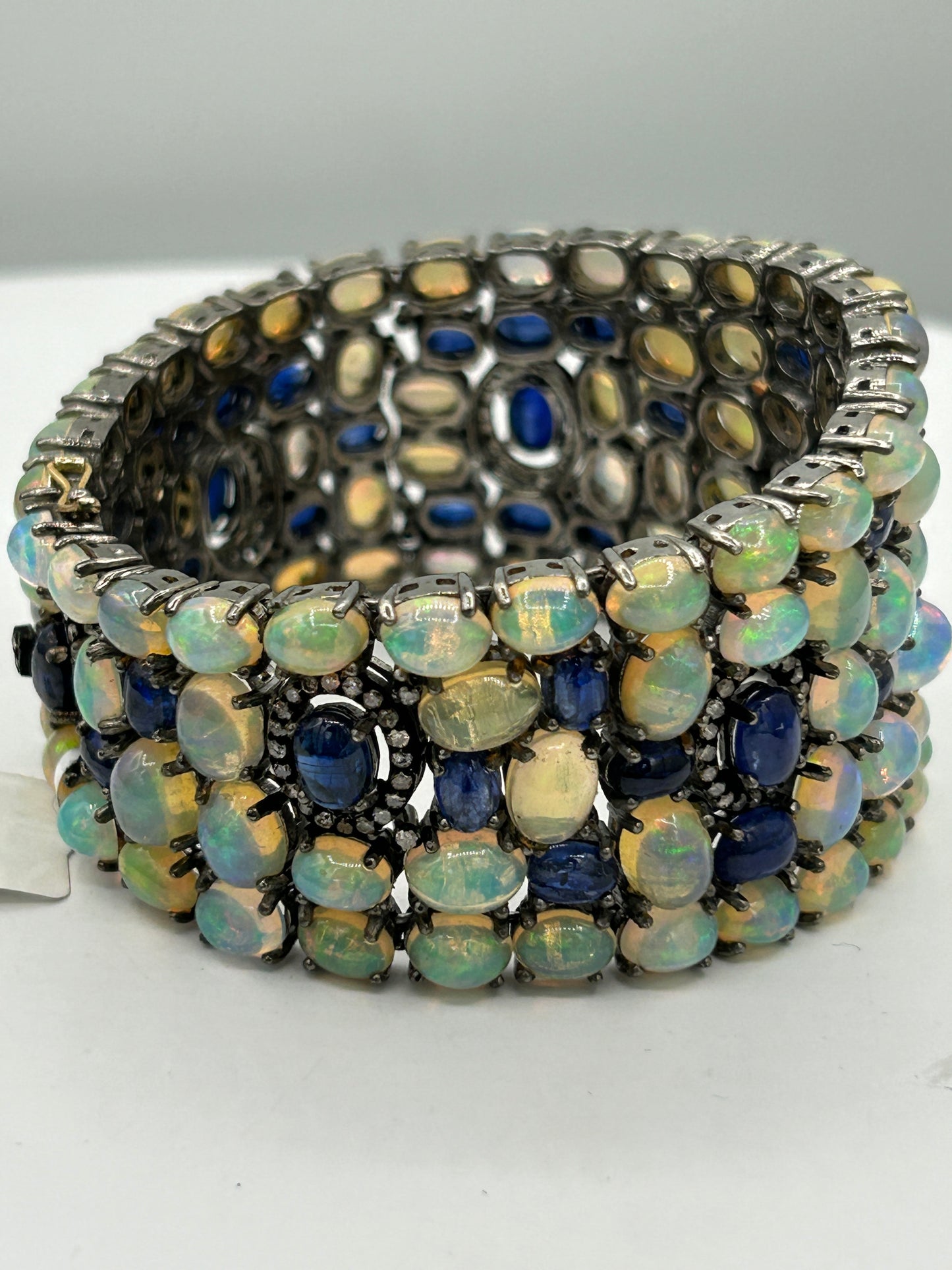 Opal and Tanzanite Bracelet with Diamonds