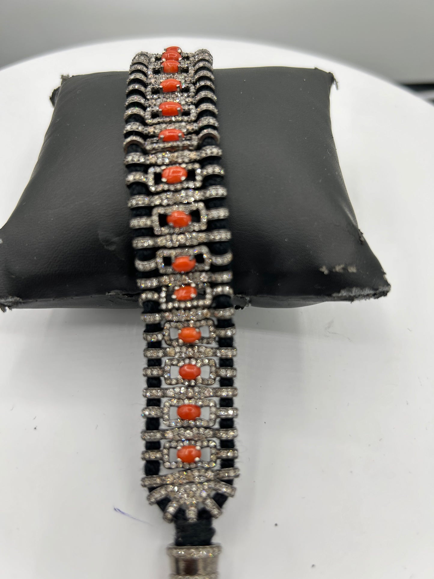 Thread Coral Diamand Designer Bracelet