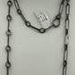 Sterling Silver Link Necklace with Diamonds