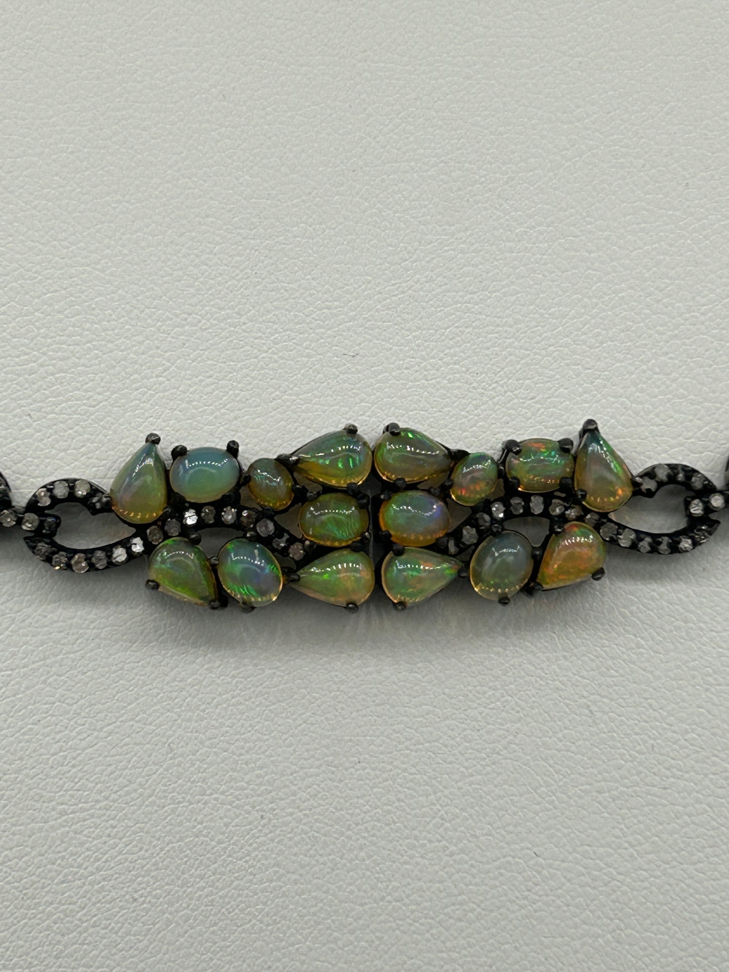 Opal Chokar Diamond Necklace