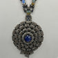 Tanzanite Sapphire and Opal Long Necklace with Diamonds