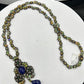 Tanzanite and Opal Long Necklace with Diamonds