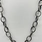 Oval Diamond Link Chain Necklace