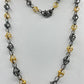 TwoTone Link Diamond Long Necklace