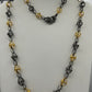 TwoTone Link Diamond Long Necklace
