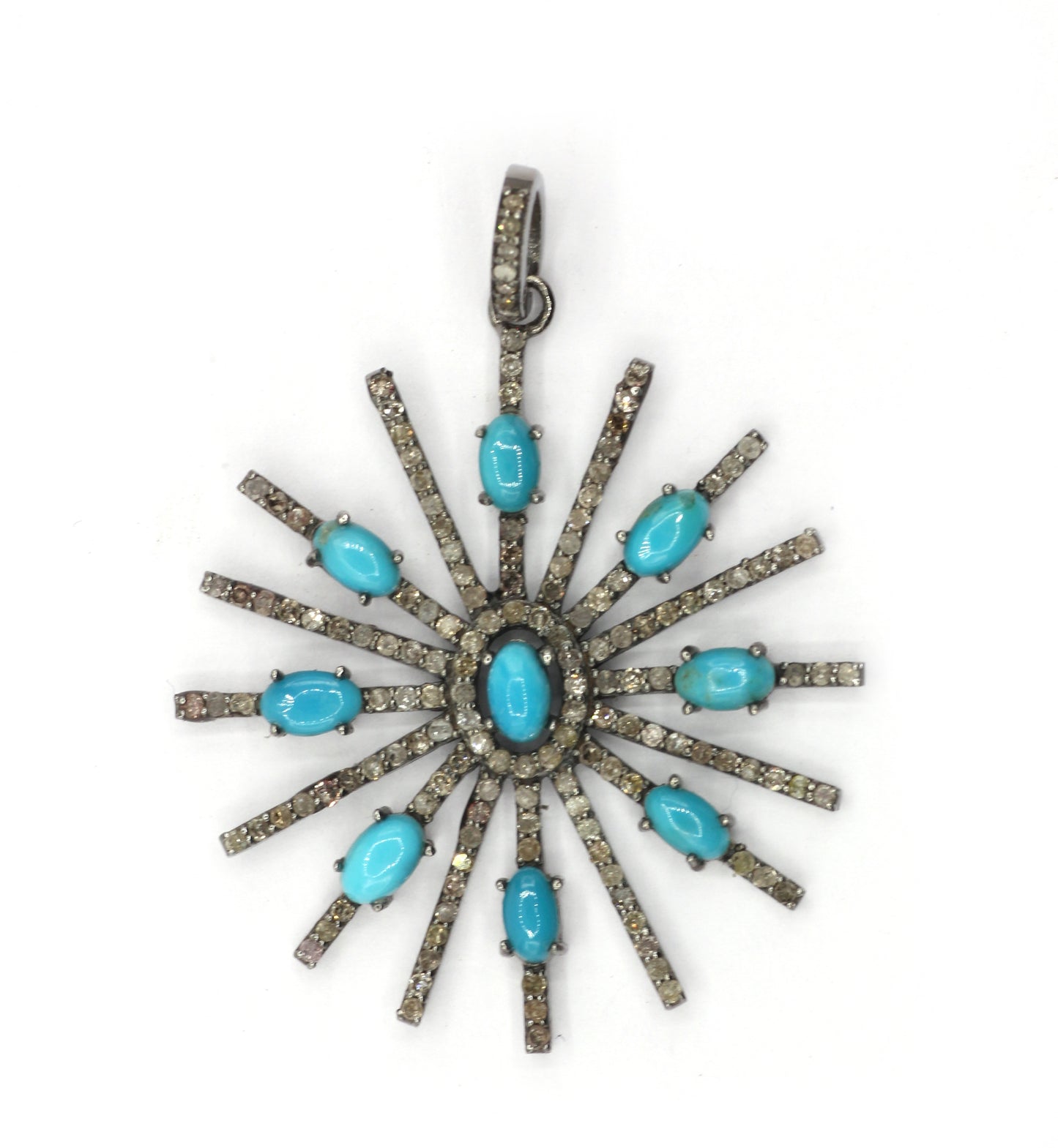 Star Pave Diamond Pendant