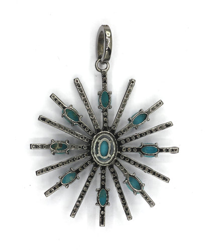 Star Pave Diamond Pendant
