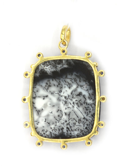 92.5 Silver Pave Diamond Pendant