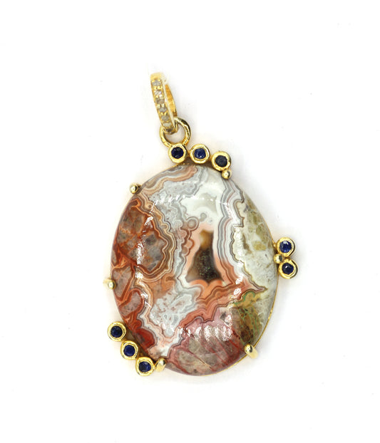 92.5 Silver Pave Diamond Pendant