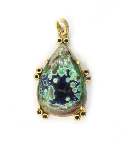 92.5 Silver Pave Diamond Pendant