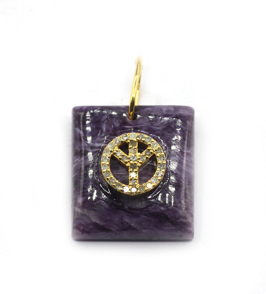 92.5 Silver Pave Diamond Pendant