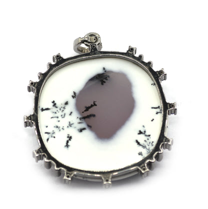 92.5 Silver Pave Diamond Pendant