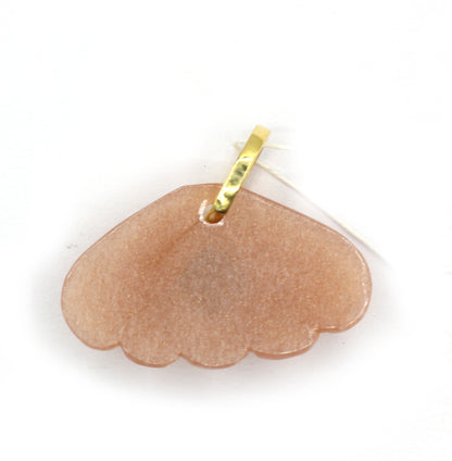 Moon Stone Pave Diamond Pendant