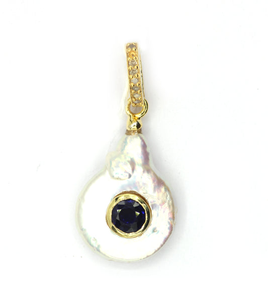 92.5 Silver Pave Diamond Pendant
