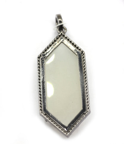 Moon Stone Pave Diamond Pendant