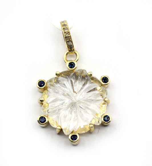 Crystal Pave Diamond Pendant
