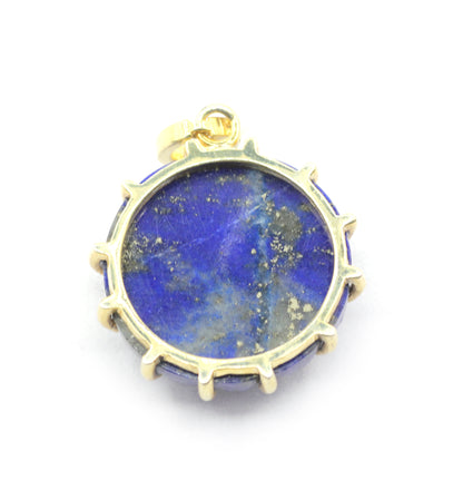 Lapis Lazuli Pave Diamond Pendant