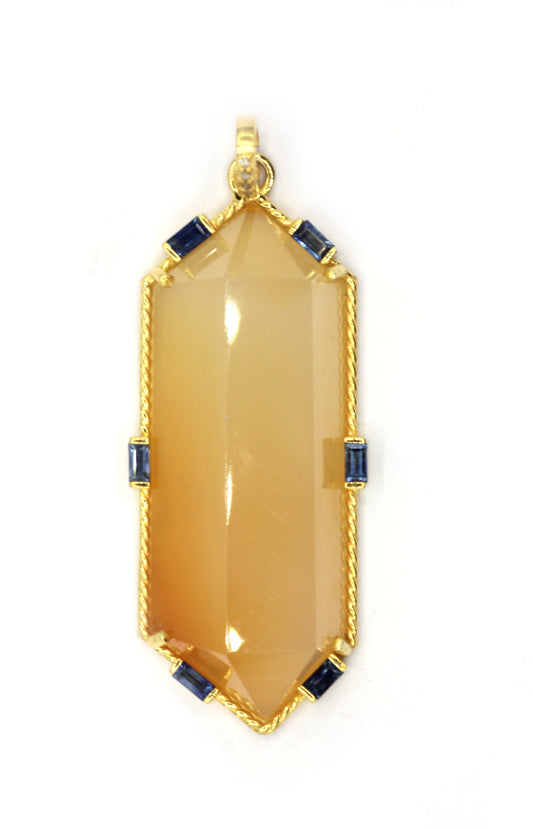Pencil Pave Diamond Pendant