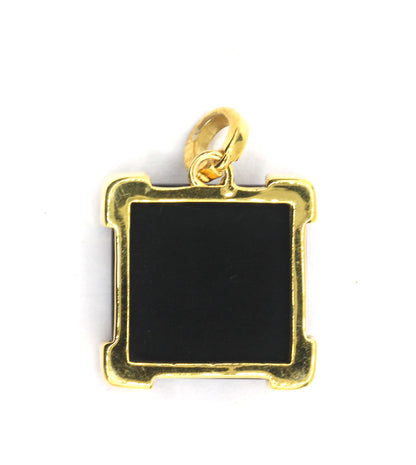 Black Onyx Pave Diamond Pendant