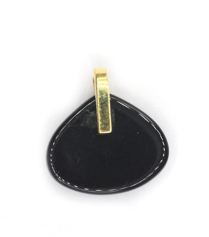 Black onyx Pave Diamond Pendant